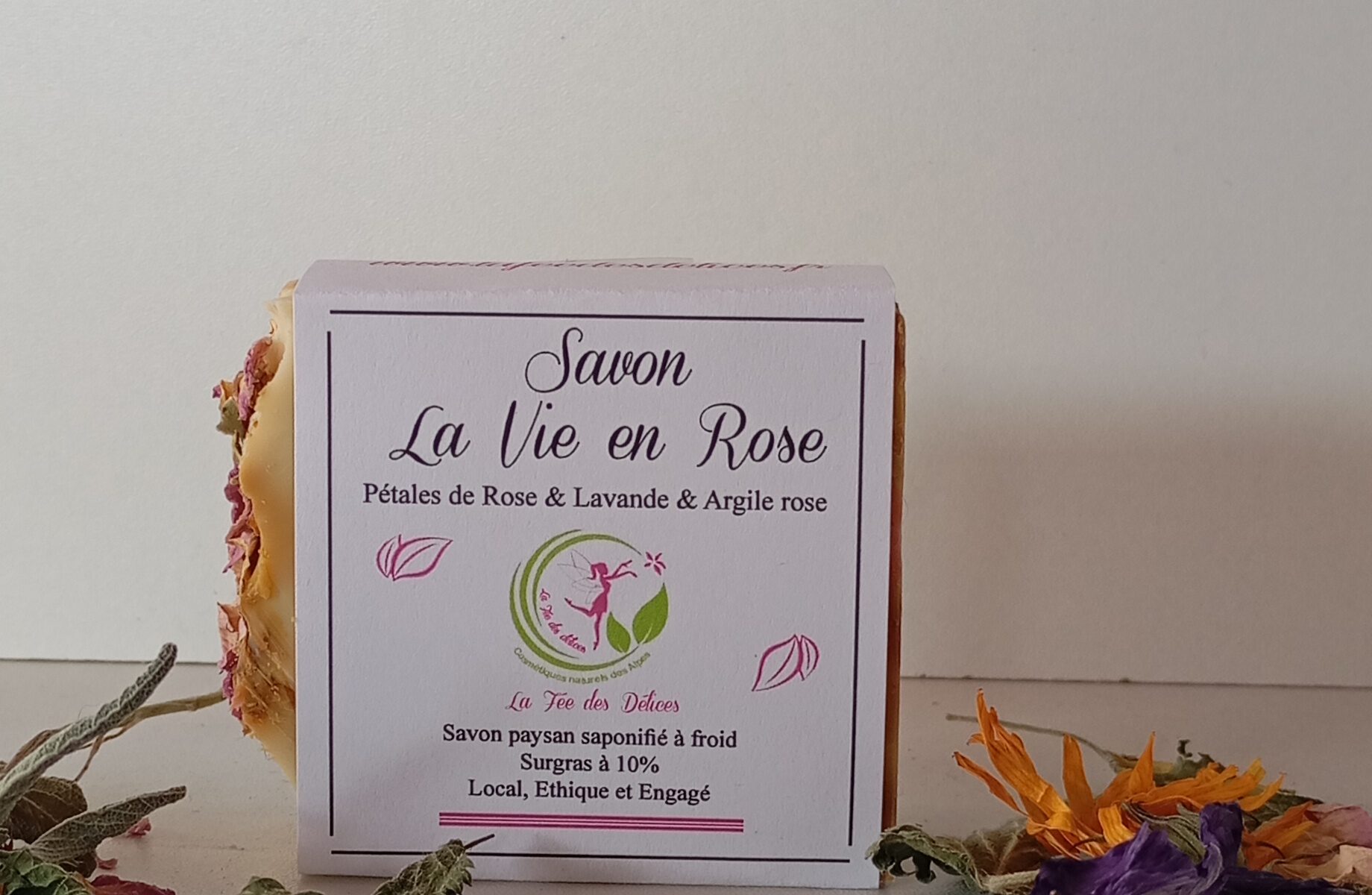 Savon saponifié à froid la vie en rose